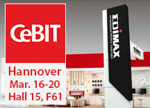 Edimax in CeBIT Hannover, March 16-20, Hall 15, F61