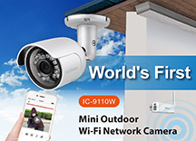 Edimax IC-9110W HD Wi-Fi Mini Outdoor Network Camera with 139 Degree Wide Angle View, Day & Night