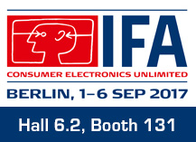 Edimax at IFA, Sep. 01-06, 2017, Berlin, Germany, Booth Hall 6.2, Stand Booth 131