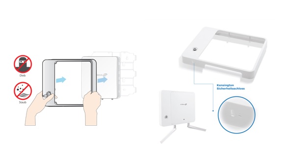 Edimax Edimax WAP1200 2 x 2 AC Dual-Band Wall-Mount PoE Access Point, security cover