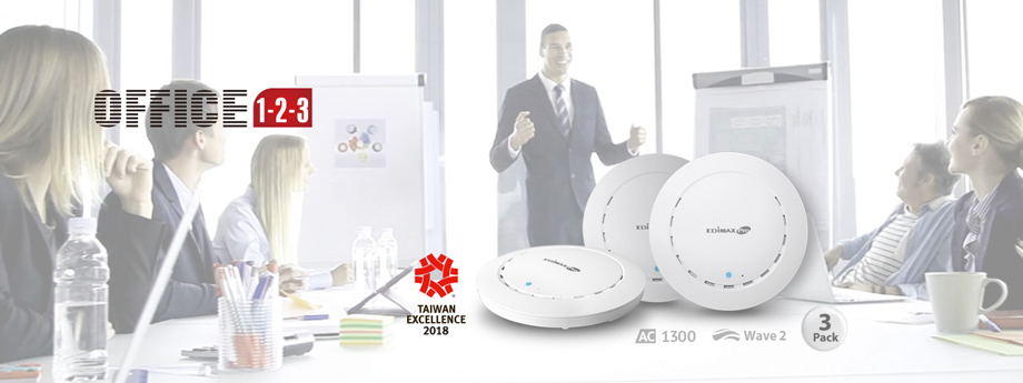 Edimax Pro Office 1-2-3 Office Wi-Fi System for SMB Office