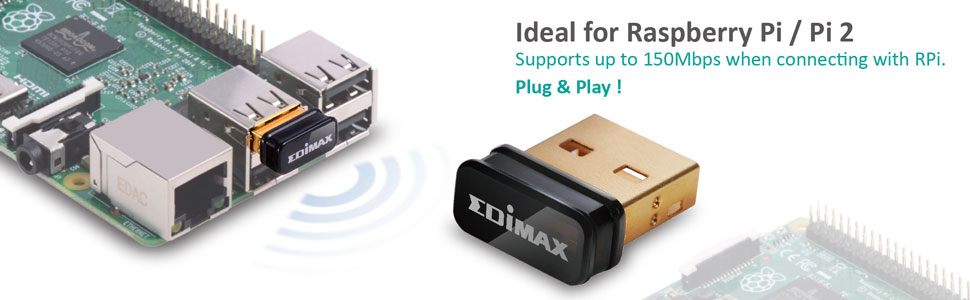 EW-7811Un Ideal for Raspberry Pi/P2, Plug & Play
