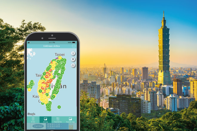 EdiGreen AirBox Smart City Case, Civil IoT Taiwan
