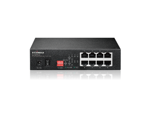 Edimax ES-1008PHE V2 unmanaged long range PoE Smart DIP Switch, 8-port