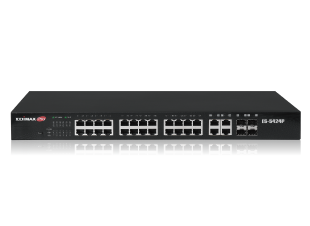 Edimax Pro ES-5424P Long Range PoE Web Smart Switch, 24-port