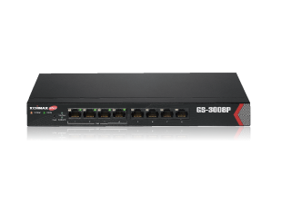 Edimax Pro GS-3008P Long Range Gigabit PoE Web Smart Switch, 8-Port