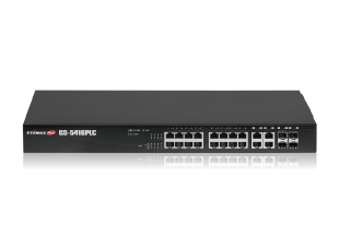 Edimax Pro GS-5416PLC Long Range Gigabit PoE Web Smart Switch, 16-Port