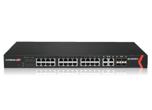 Edimax Pro GS-5424PLC Long Range Gigabit PoE Web Smart Switch, 24-Port