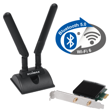 Edimax Home Networking EW-7833AXP AX3000 Wi-Fi 6 Dual Band 802.11ax & Bluetooth 5.0 PCI Express Adapter