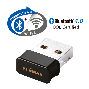 Edimax Home Networking EW-7611ULB N150 Wi-Fi 4 & Bluetooth 4.0 Nano USB Adapter