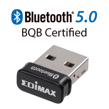 Edimax Home Networking BT-8500 Bluetooth 5.0 Nano USB Adapter, BQB Certified