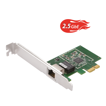 Edimax Home Networking EN-9225TX-E 2.5 Gigabit Ethernet PCI Express Server Adapter