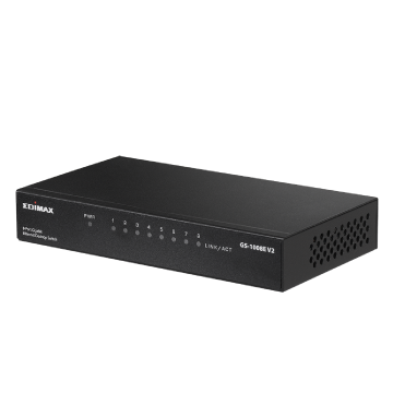 Edimax Home Networking GS-1008E V2 8-Port Gigabit Desktop Switch
