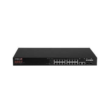 Edimax SMB GS-5216PLC Surveillance VLAN 18-Port Gigabit PoE+ Long Range Web Smart Switch with 2 Gigabit RJ45/SFP Combo Ports