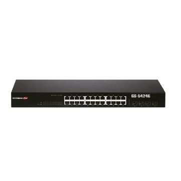 Edimax SMB GS-5424G Long Range 24-Port Gigabit Web Smart Switch with 4 SFP Ports