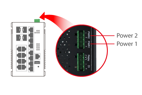 Edimax Pro Industrial Switch, Power Redundancy, dual redundant power inputs, overload current protection, IGS-5416P, IGS-5408P, IGS-5208