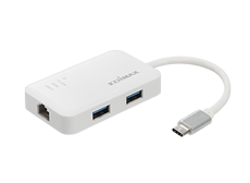 Edimax EU-4308 USB-C to 3-Port USB 3.0 Gigabit Ethernet Hub