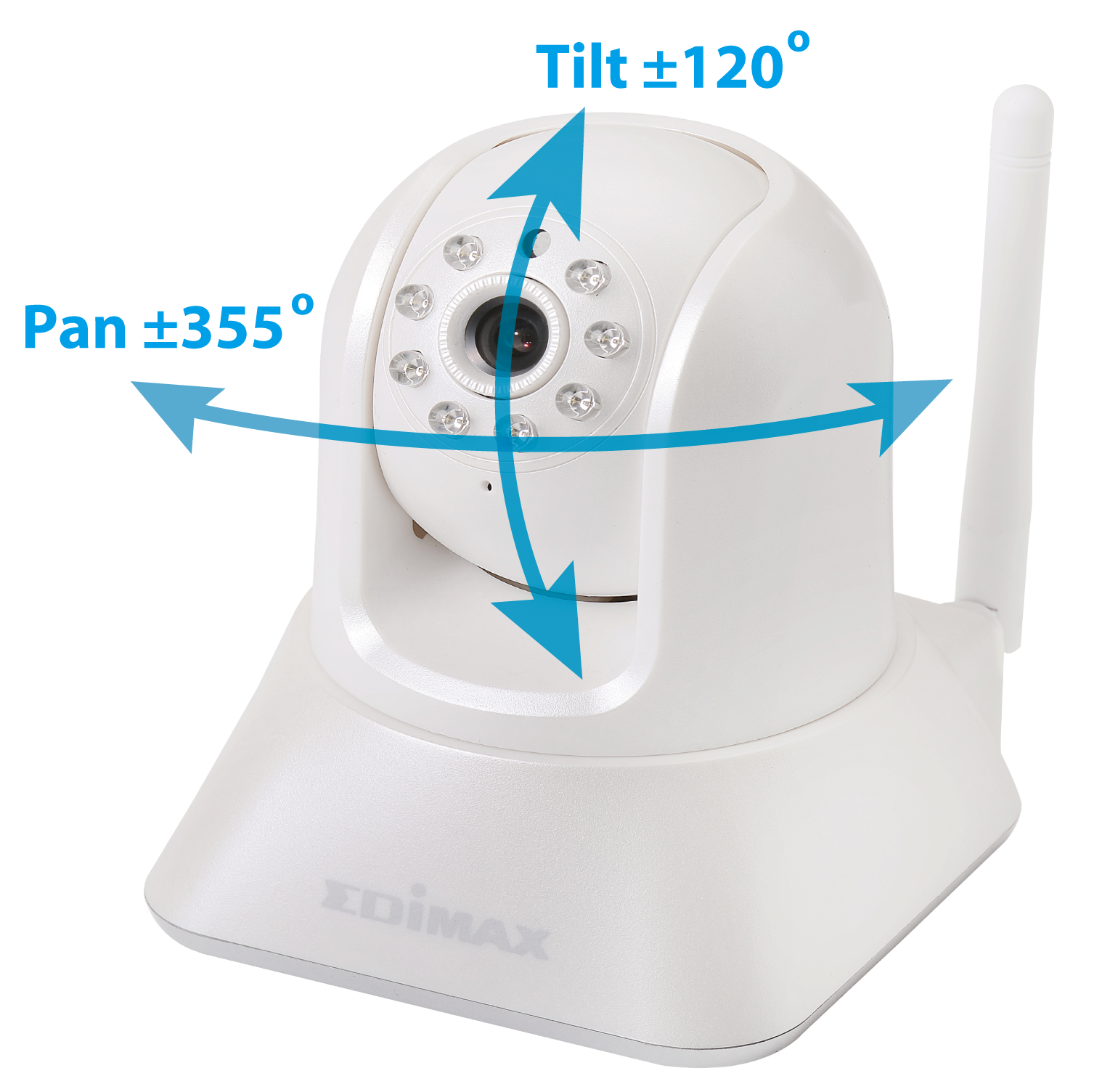 IC-7001W Wireless Day & Night PT Network Camera IC-7001W_Pan_Tilt.png