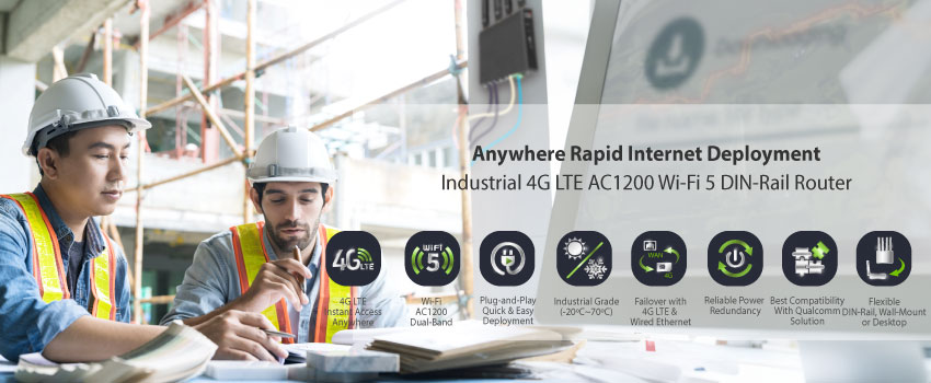 Edimax Introduces D4G-7459AC Industrial 4G LTE Wi-Fi Router for Uninterrupted Connectivity