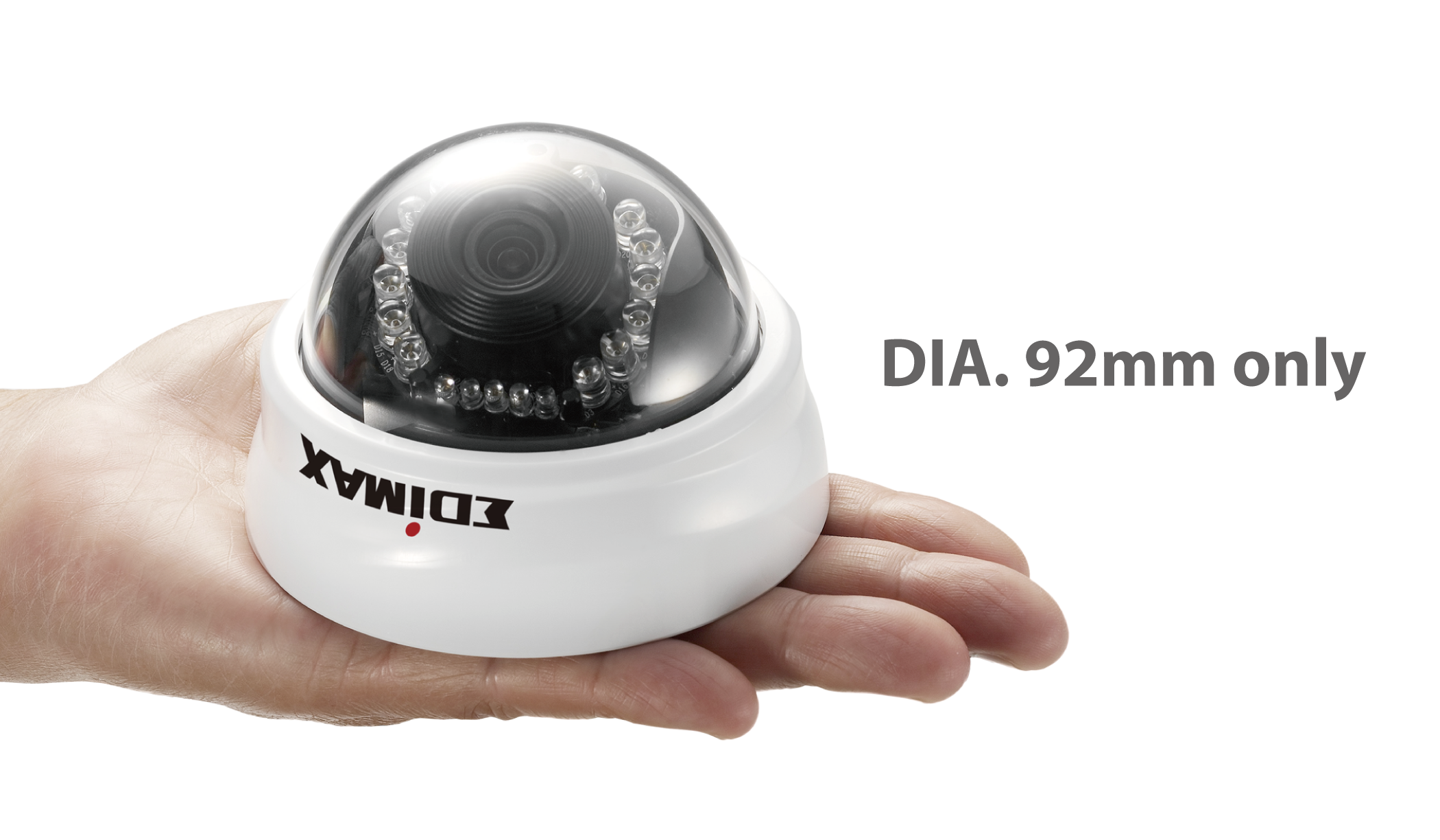Edimax PT-111E 1MP Indoor PT Auto Tracking Mini Dome Network Camera, Mimi Palm-Size