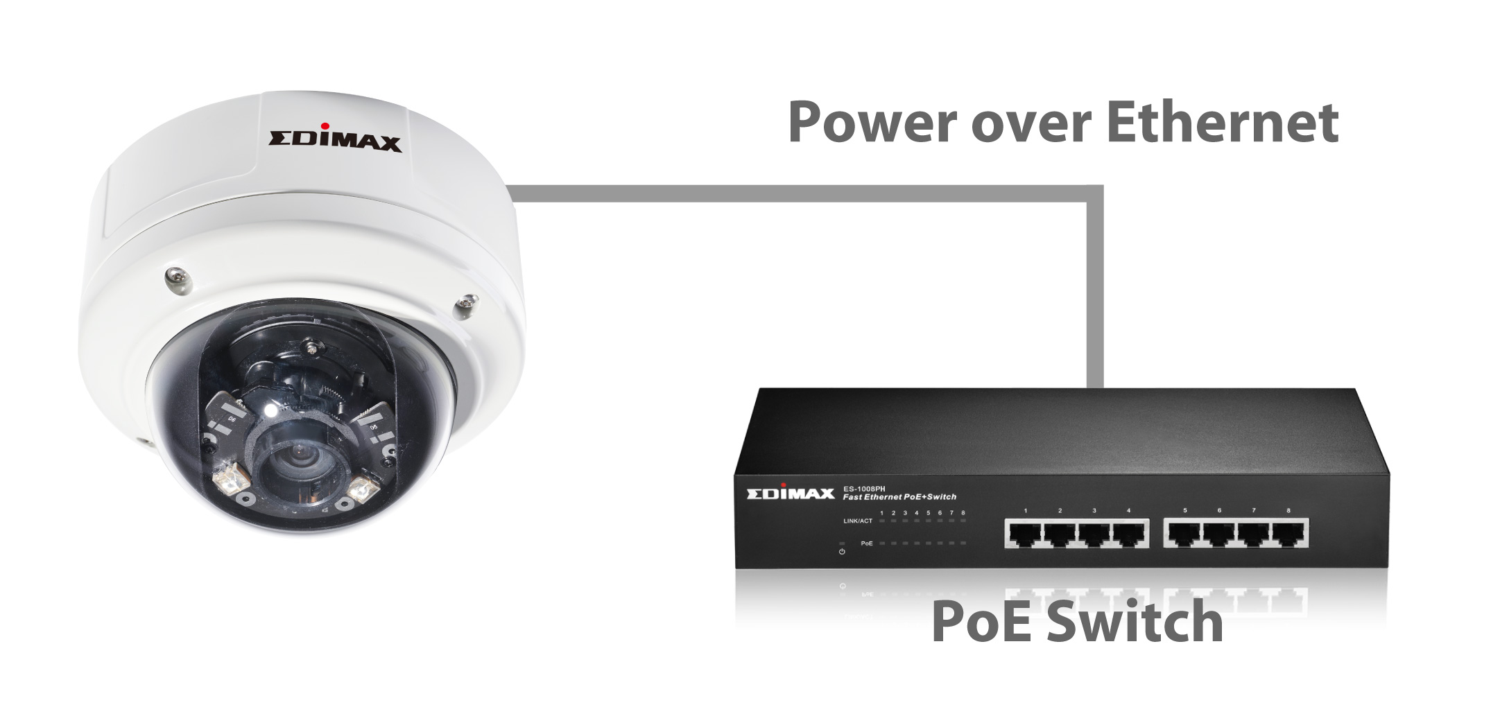 Edimax VD-233ED 3Mpx PoE True Day & Night WDR Vandal Dome Network Camera VD-233ED_PoE.jpg