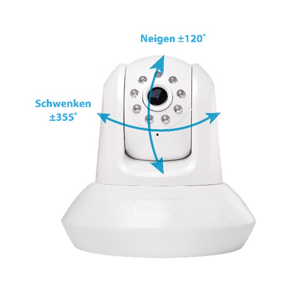 Edimax IC-7112W Smart HD Wi-Fi Pan/Tilt Network Camera Day & Night