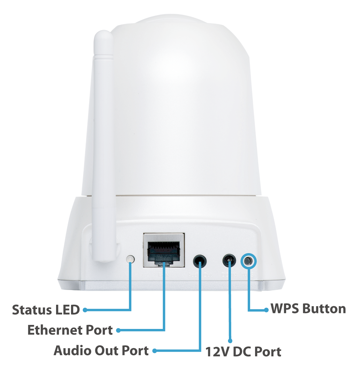 IC-7001W Wireless Day & Night PT Network Camera IC-7001W_hardware_interface_back.png