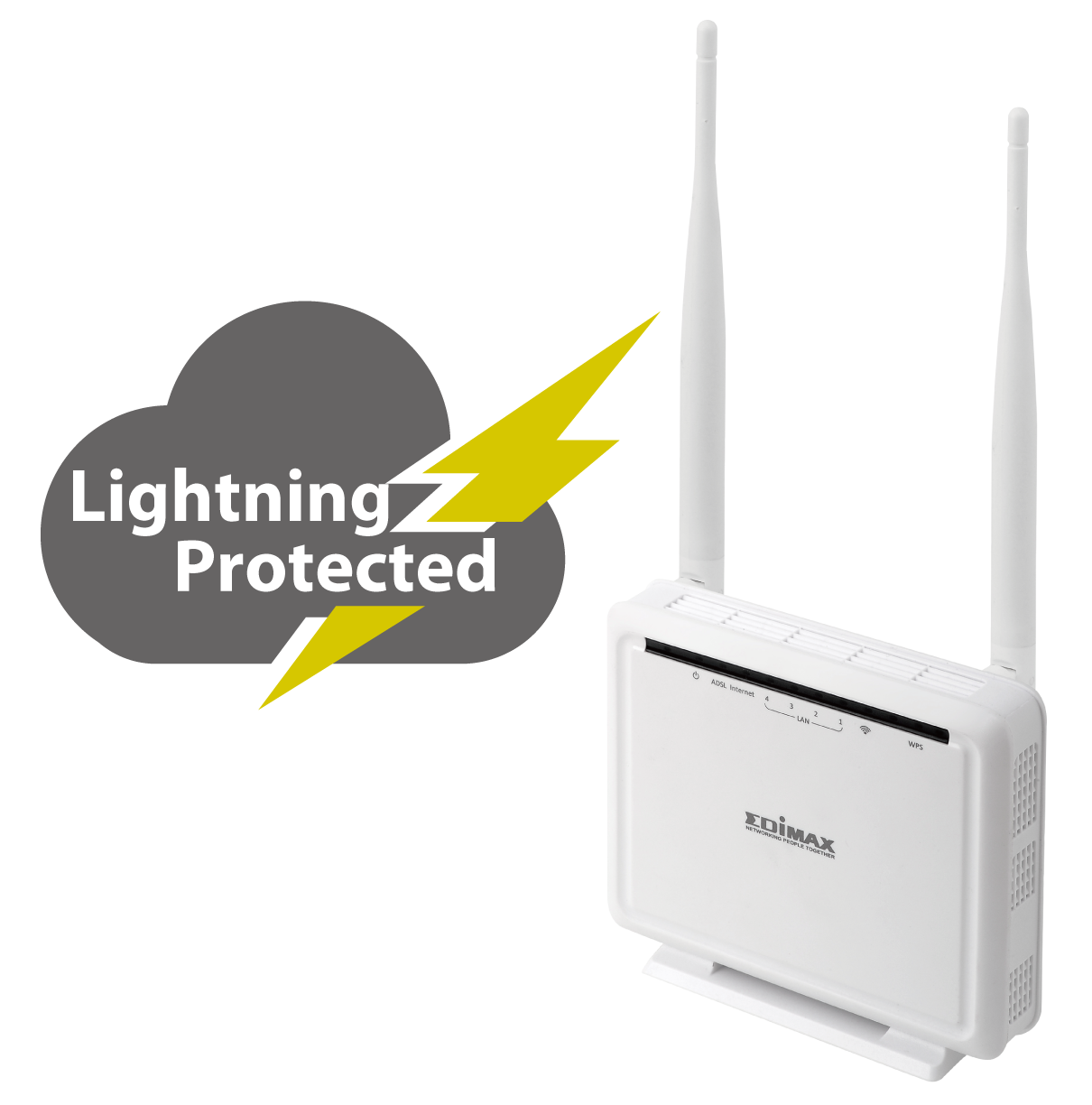 Edimax N300 Wireless ADSL Modem Router AR-7286WnAB_lightning_protected.png