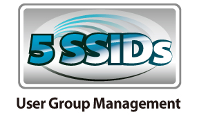 User Group Management, up to 5 SSIDs