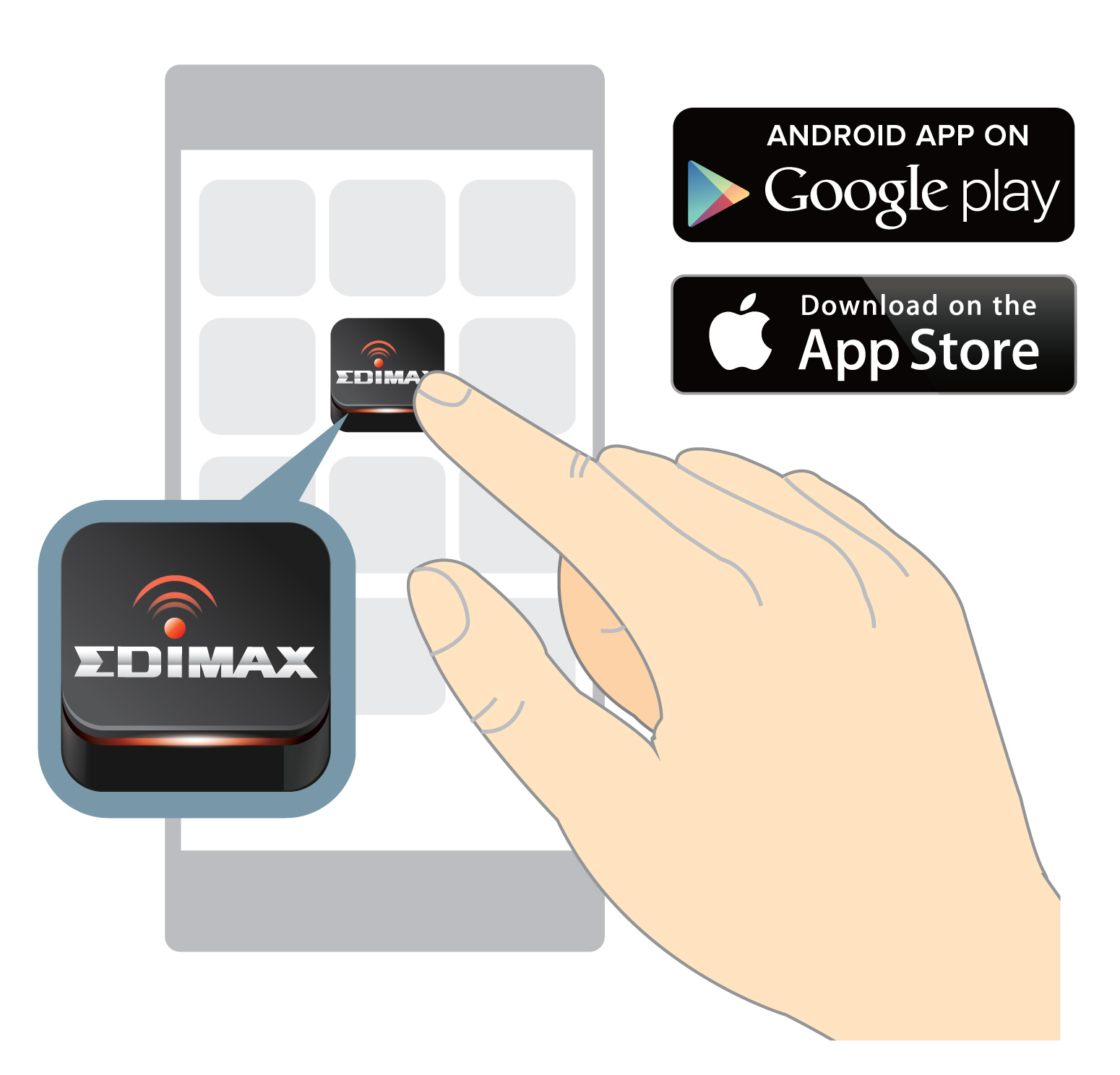 Edimax N300 Smart Wi-Fi Extender with EdiRange App EW-7438RPn_Air_Smart_App_Control.jpg