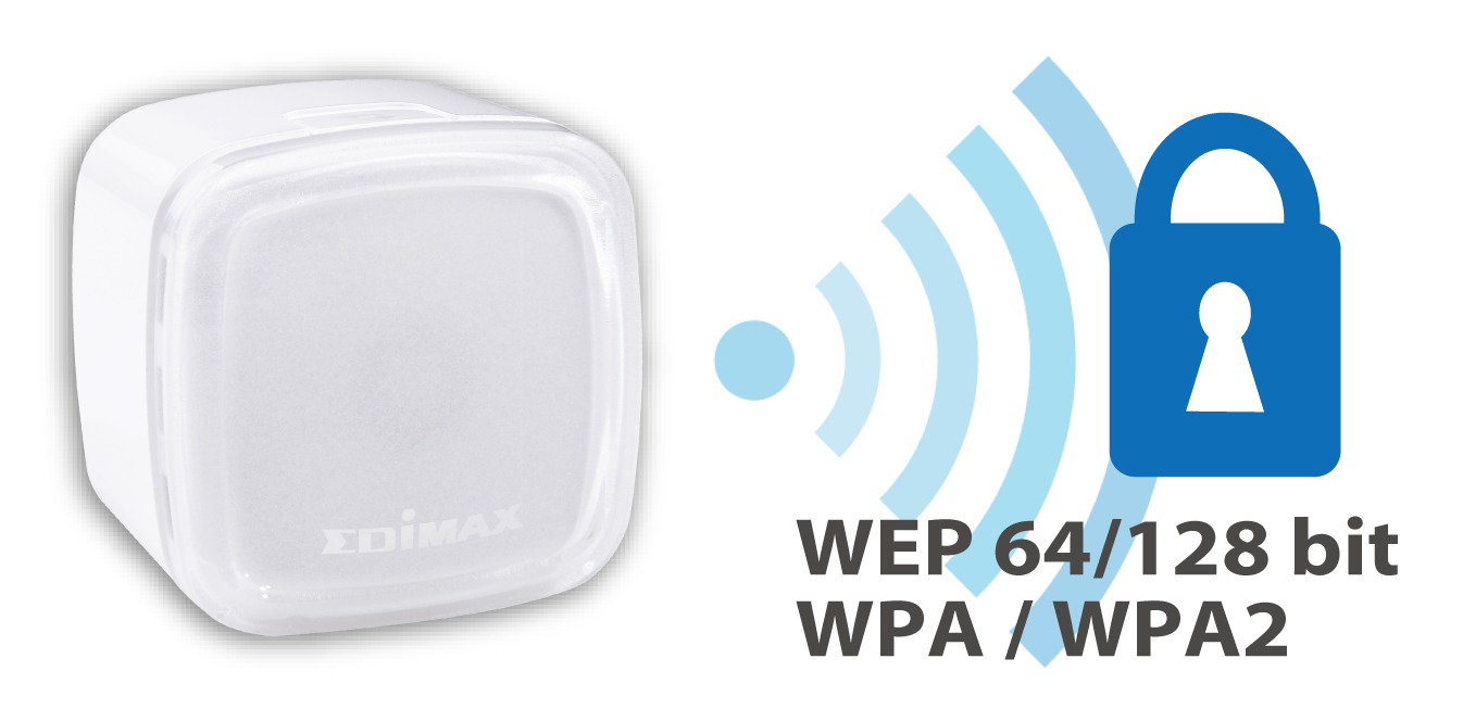 Edimax N300 Smart Wi-Fi Extender with EdiRange App EW-7438RPn_Air_Wi-Fi_Security_WEP_WPA_WPA2.png
