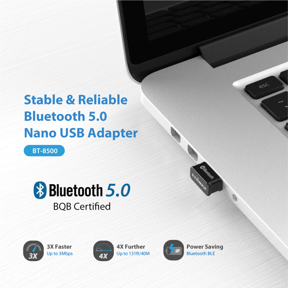 Adaptador USB 3Mbps Compatible con Bluetooth 5.3 para PC Altavoz