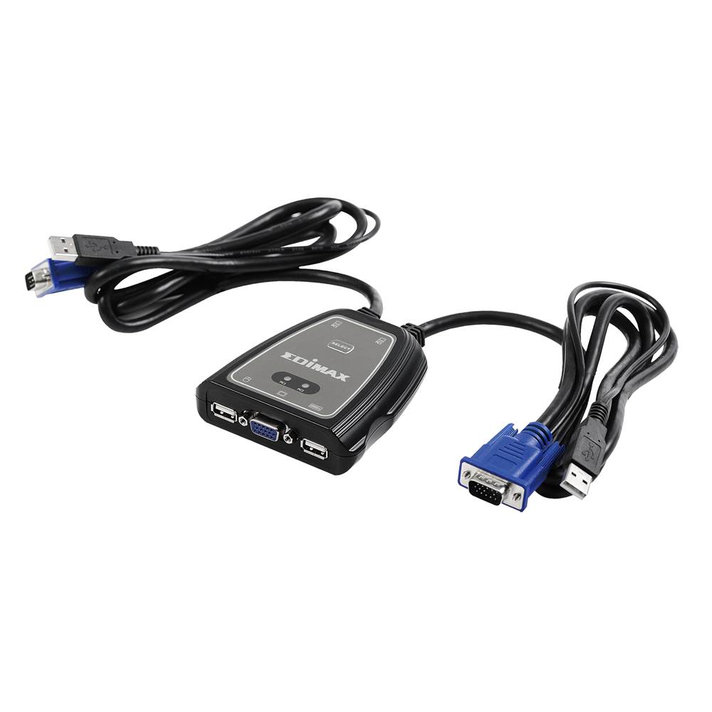 Switch KVM USB double DVI à 2 ports - Commutateurs KVM