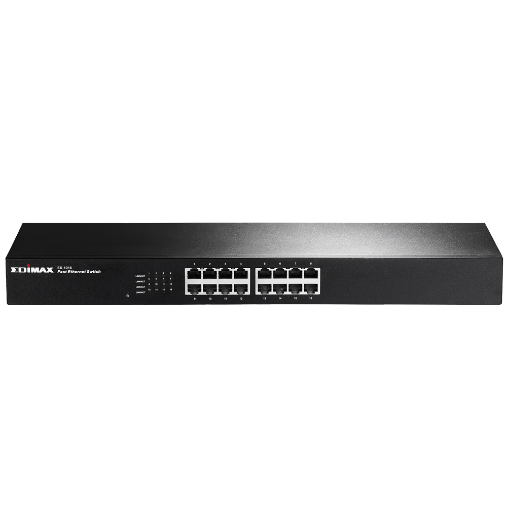 Edimax Switches Unmanaged 16 Port Fast Ethernet Rack Mount