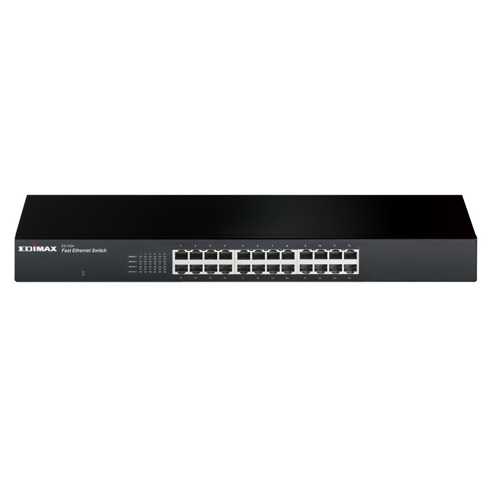 Edimax Switches Unmanaged 24 Port Fast Ethernet Rack Mount