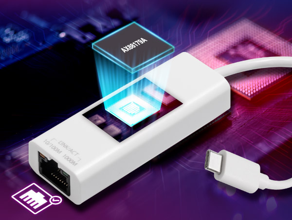 Edimax EU-430C USB-C to Gigabit RJ45 Network Adapter, built-in AX88179A chip set, in-box-driver