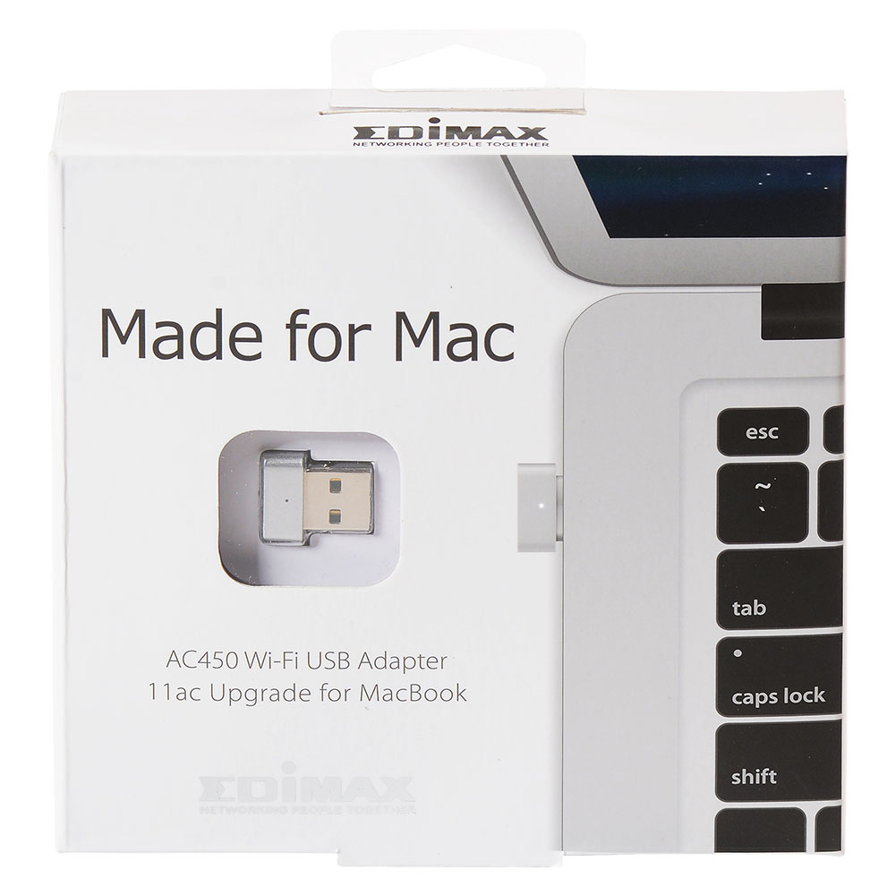 Tether Afhankelijkheid Perforatie EDIMAX - Wireless Adapters - AC450 - AC450 Wi-Fi USB Adapter-11ac Upgrade  for MacBook