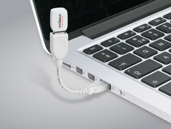 EDIMAX EW-7722UTn V2 N300 Wi-Fi 4 USB Adapter, additional hardwire USB cable inclued