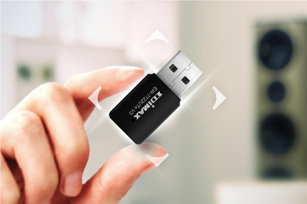 EW-7722 UTn V3 N300 N300 Wi-Fi 4 Mini USB Adapter, Tiny and Stylish