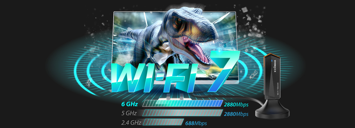 BE6500 Wi-Fi 7 Tri-Band USB 3.2 Adapter