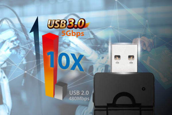 EW-7833UAC Wi-Fi 5 AC1200 Dual-Band USB3.2 Adapter Industrial IoT embedded wireless solution for IoT with with USB3.2 Gen 1, USB 3.1 Gen 1, USB 3.0
