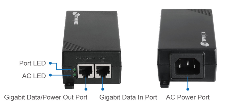 Edimax GP-101IT Gigabit PoE+ injector