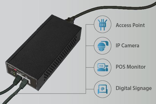 EDIMAX GP-201IT IEEE 802.3at 2.5 Gigabit 30W PoE+ Injector