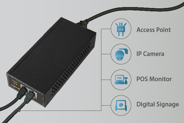 EDIMAX GP-203IT IEEE 802.3bt 2.5 Gigabit 90W PoE++ Injector