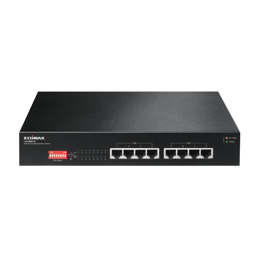 GS-5220-8UP2T2X - Switch manageable L2+, 8 ports Gigabit Ethernet Ultra PoE  75W, 2 emplacements 10G SFP+