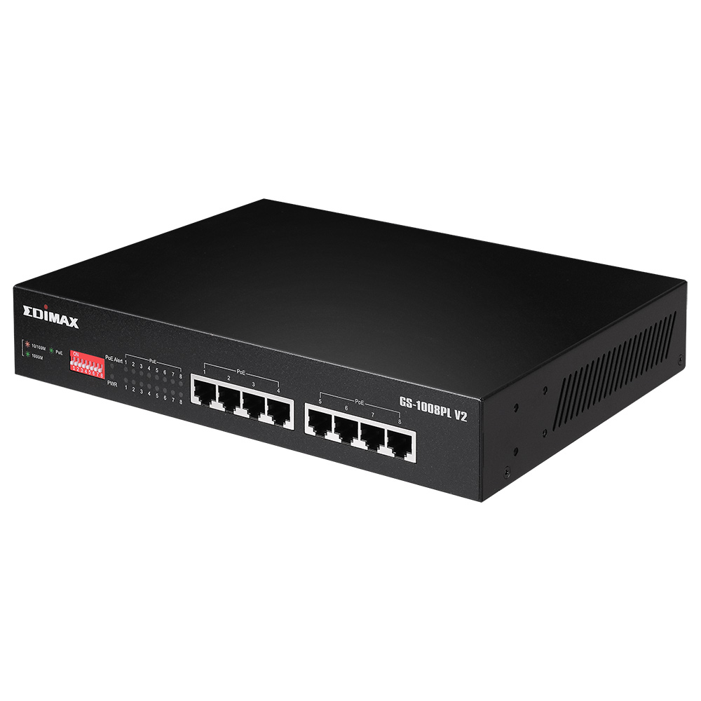 8-Port Gigabit Ethernet PoE+ Switch