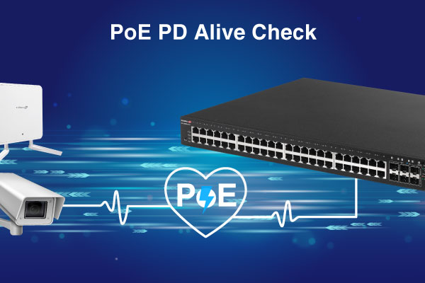 EDIMAX GS-5654PLX V2 54-Port Gigabit PoE+ Long Range Web Smart Layer 2 Switch with 6 SFP+ 10G Ports, PoE PD Alive Check