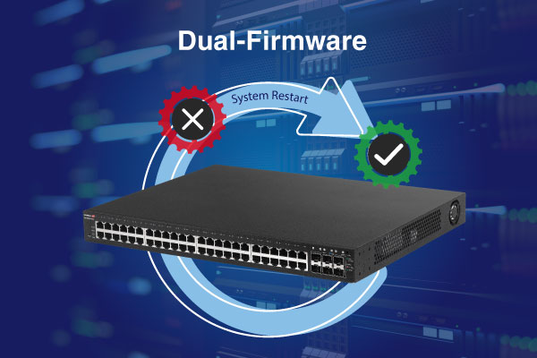 EDIMAX GS-5654PLX V2 54-Port Gigabit PoE+ Long Range Web Smart Layer 2 Switch with 6 SFP+ 10G Ports, dual firmware