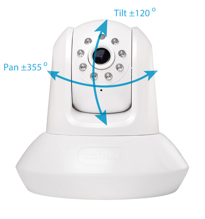 Edimax IC-7112W Smart HD Wi-Fi Pan/Tilt Network Camera Day & Night