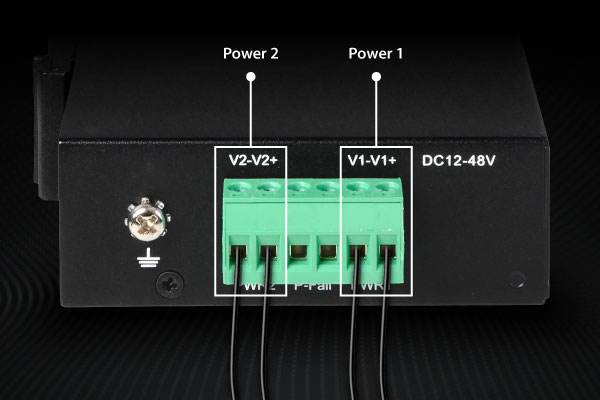 EDIMAX IGS-1005 Industrial 5-Port Gigabit DIN-Rail Switch, redundancy power supply